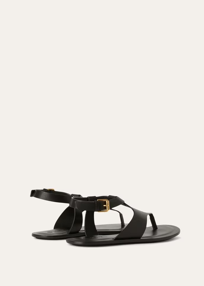 L0r0 P1ana Trani Sandals Black For Women – FAM9272 8000