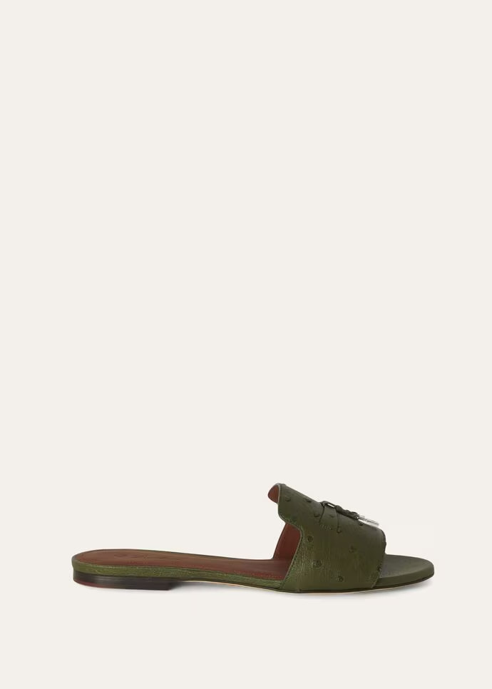 L0r0 P1ana Summer Charms Sandal Dark Lichen Green For Women – FAL0468 50OM
