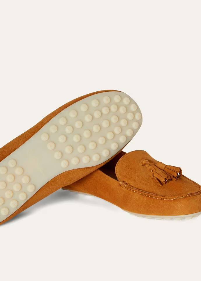 L0r0 P1ana Dot Sole Walk Loafers Chianti Cork For Women – FAN0109 L08R