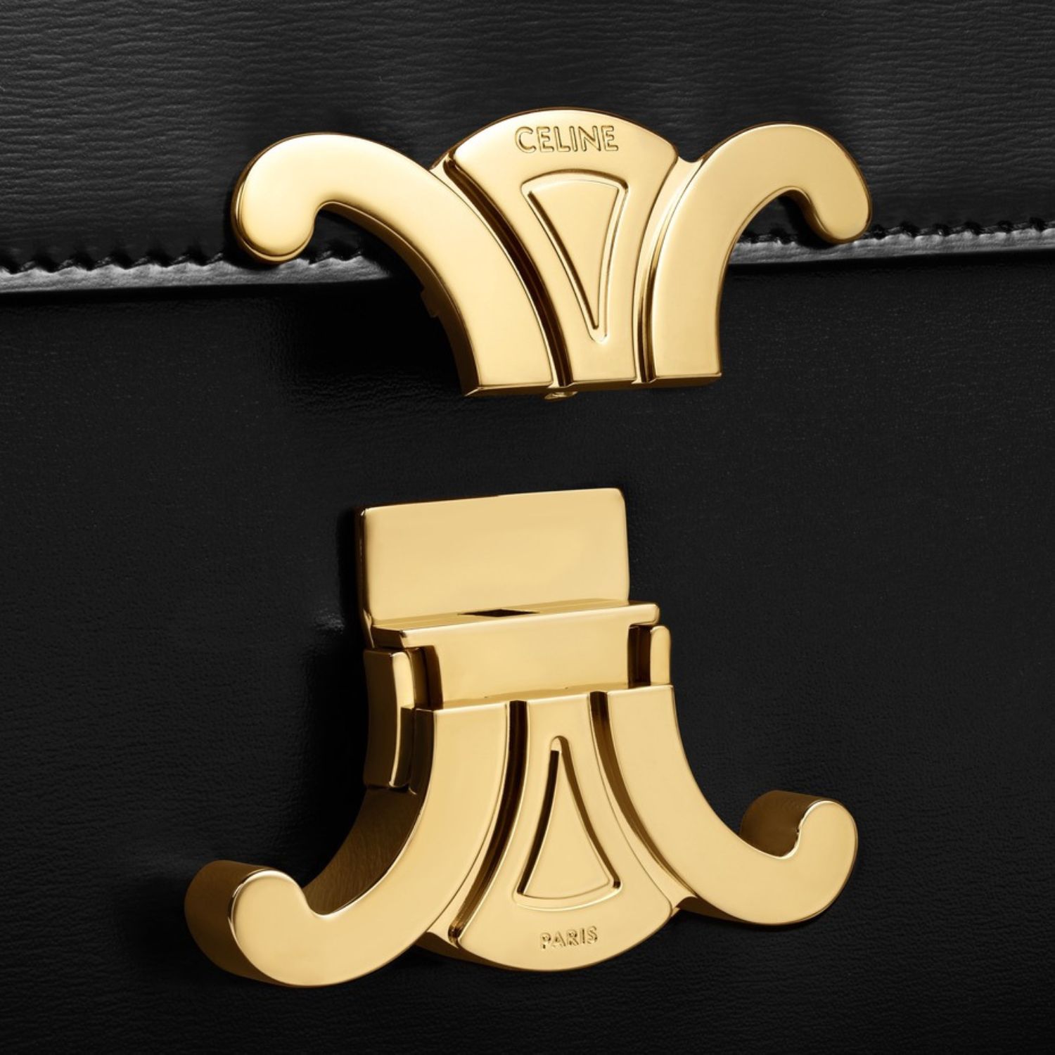 Ce1i*e Classique Triomphe Bag Black For Women 9 Inches / 22 Cm – 187363BF4.38NO