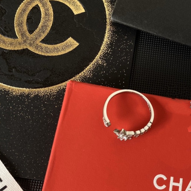 Ch**el Coco Rings Silver For Women