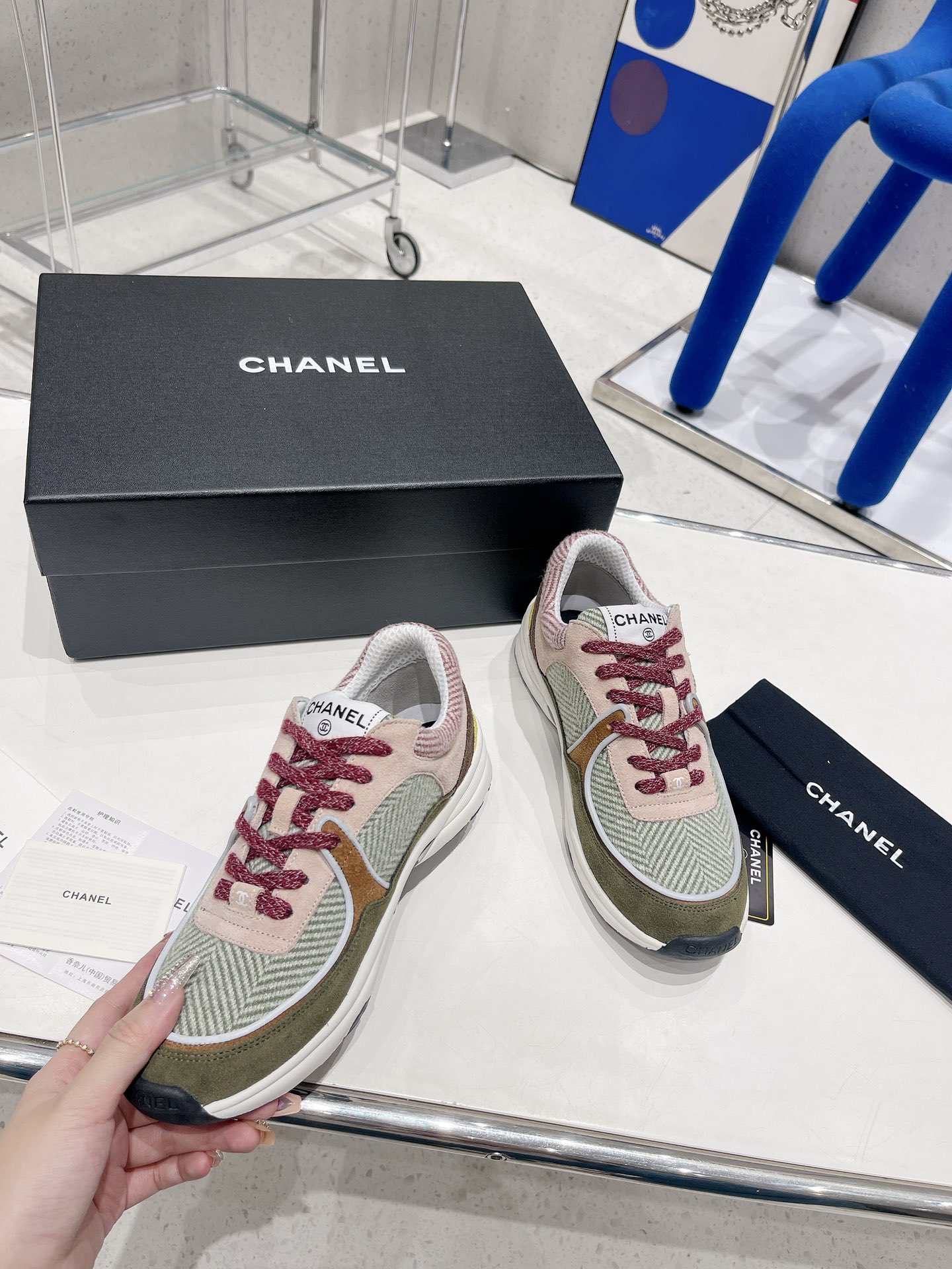 Ch**el Sneakers Grey For Women