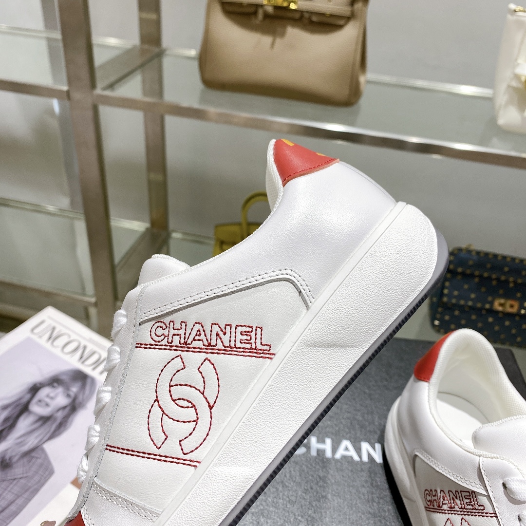 Ch**el Sneakers Red For Women