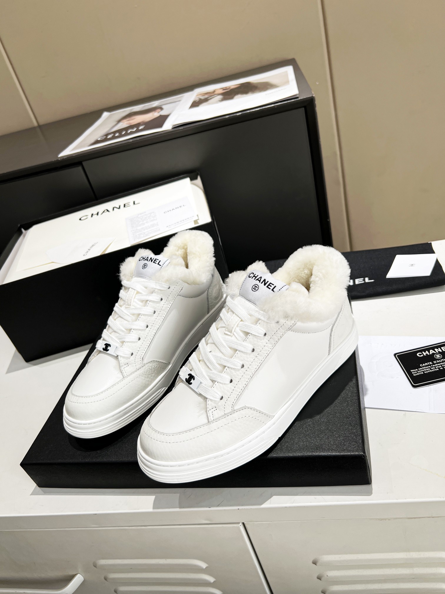 Ch**el Sneakers White For Women