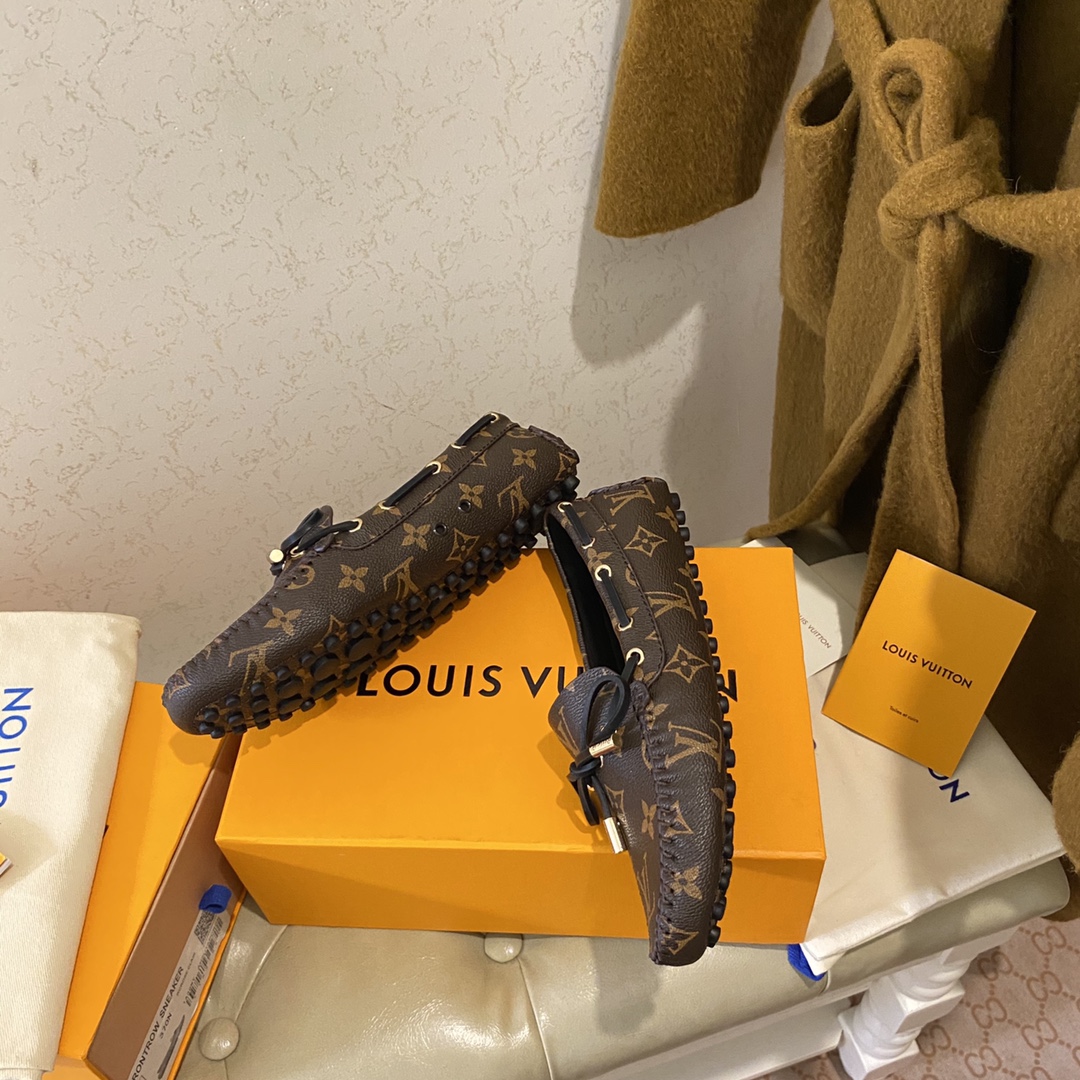 L0vis Vvtt0n Gloria Flat Loafer Brown For Women 1A3QO6