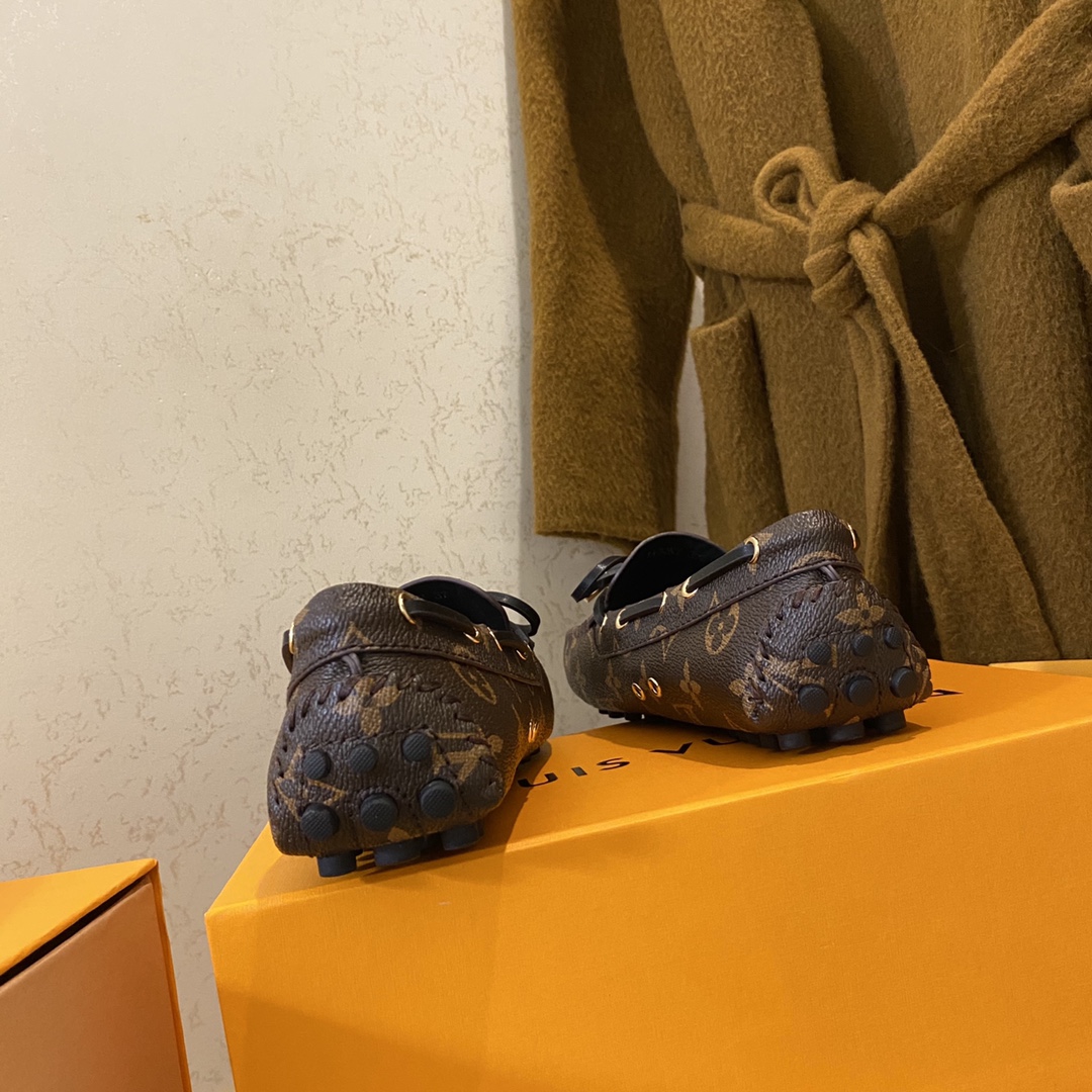 L0vis Vvtt0n Gloria Flat Loafer Brown For Women