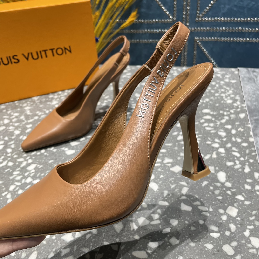 L0vis Vvtt0n Sparkle Slingback Pump Brown For Women