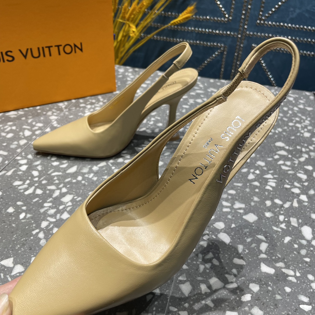 L0vis Vvtt0n Sparkle Slingback Pump Beige For Women