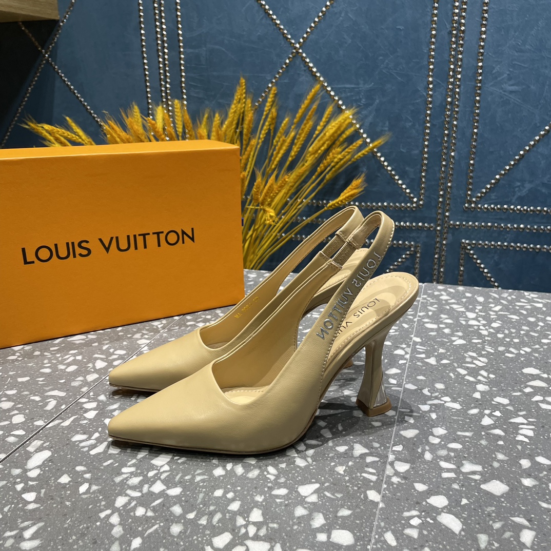 L0vis Vvtt0n Sparkle Slingback Pump Beige For Women