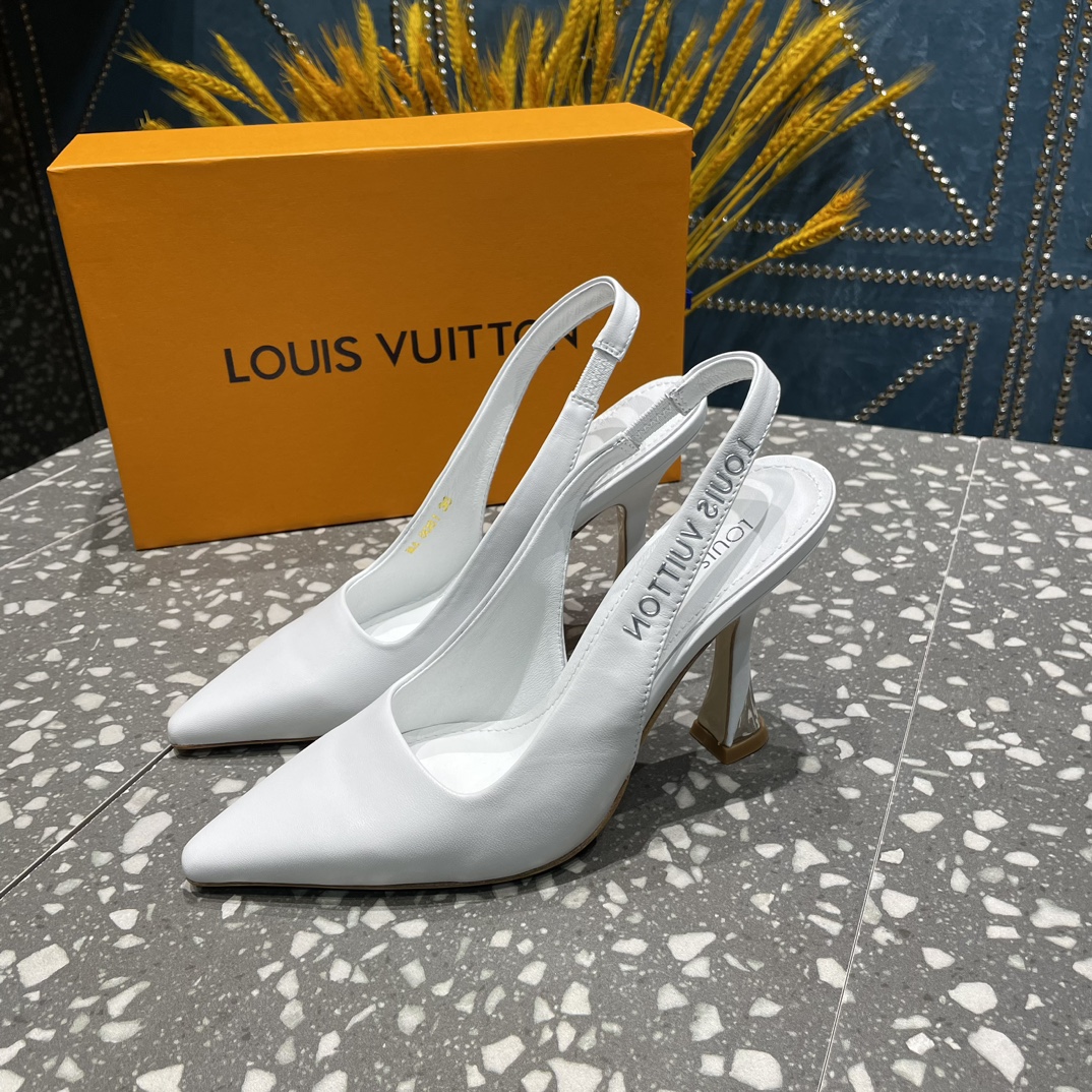 L0vis Vvtt0n Sparkle Slingback Pump White For Women