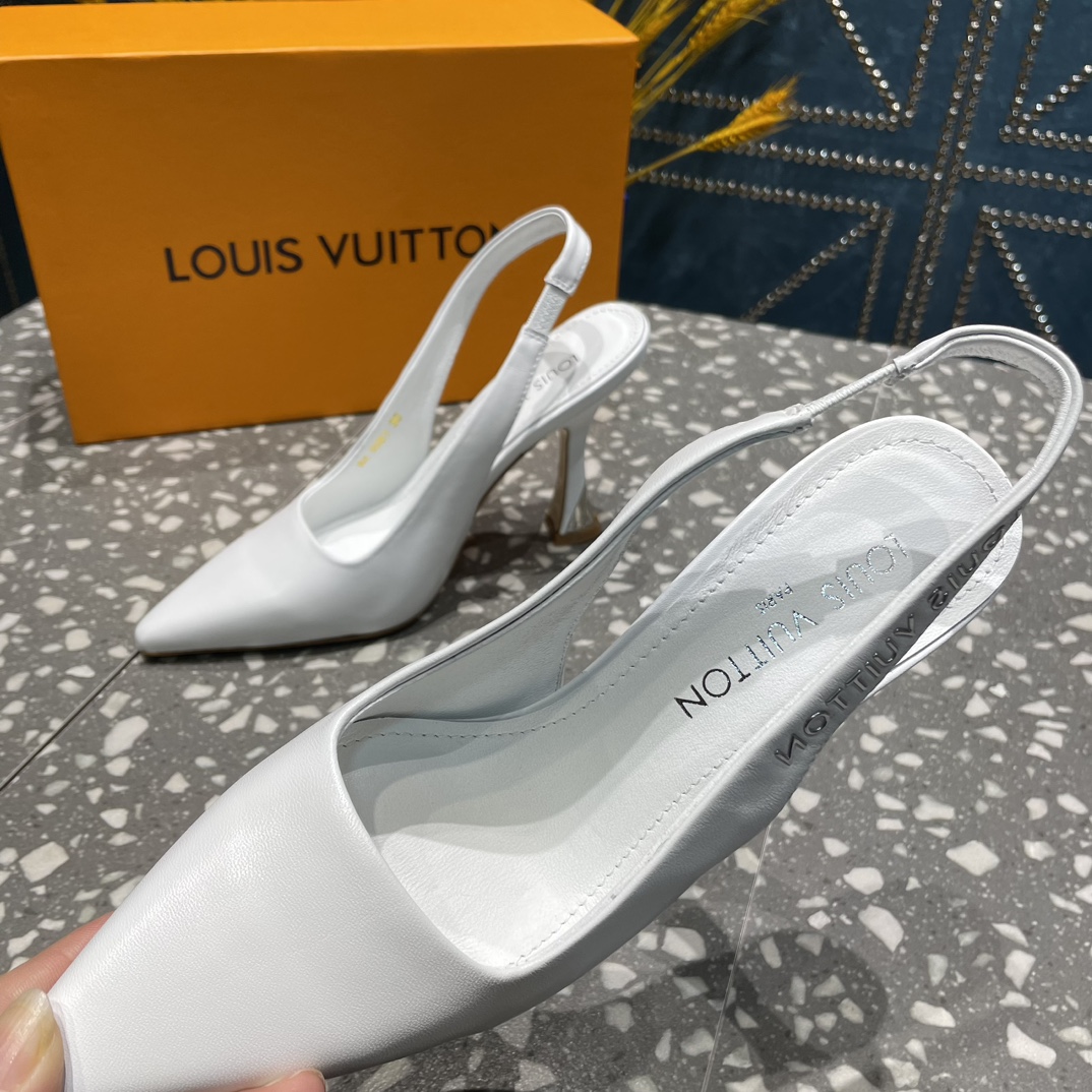 L0vis Vvtt0n Sparkle Slingback Pump White For Women