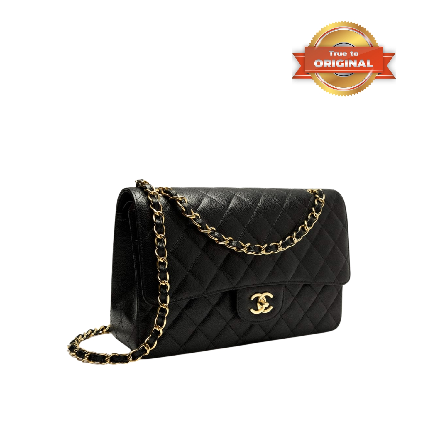 [True-to-ORIGINAL] Ch**el Large Classic Handbag Black For Women 30cm/11.7in A58600 Y01864 C3906