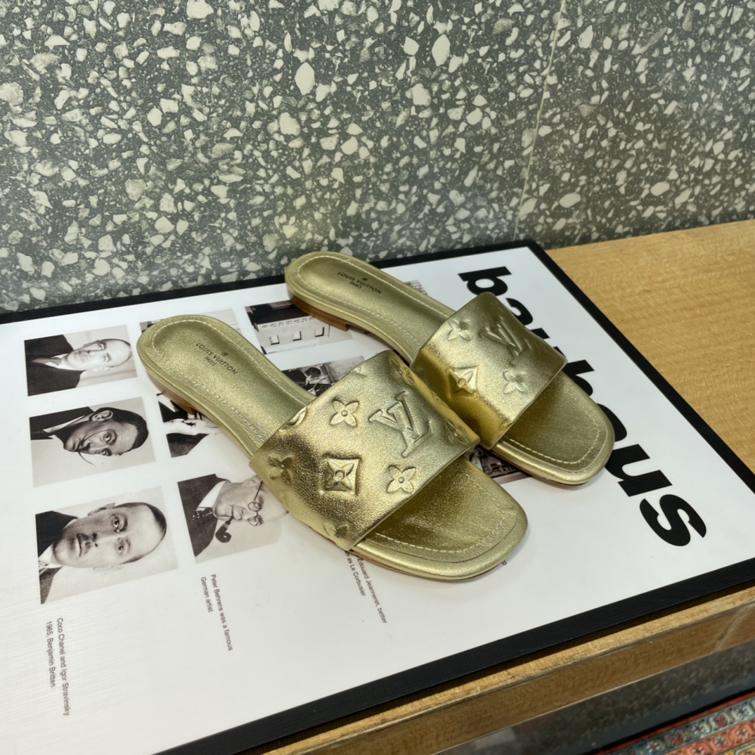 L0vis Vvtt0n Women’s Revival Flat Mule Gold For Women LV 1A9QKC