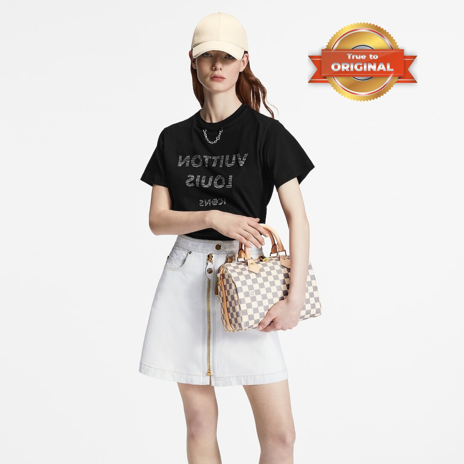 [True-to-ORIGINAL] L0vis Vvtt0n Speedy Bandoulière 25 Damier Azur Canvas For Women 25cm/9.8in N40608