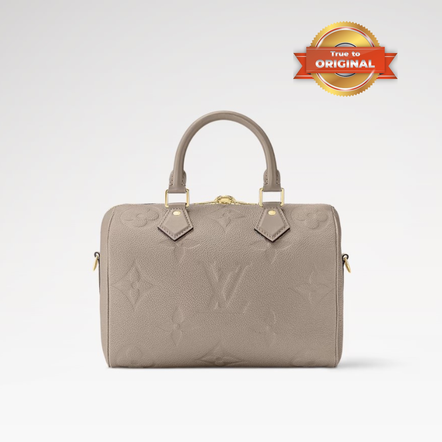 [True-to-ORIGINAL] L0vis Vvtt0n Speedy Bandoulière 25 Monogram Empreinte Tourterelle For Women 25cm/9.8in M59273