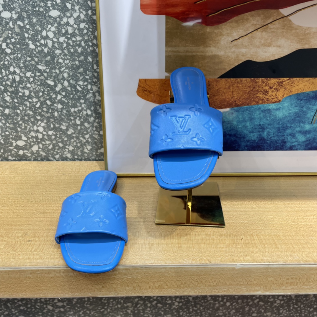 L0vis Vvtt0n Women’s Revival Flat Mule Blue For Women LV 1A9P6H