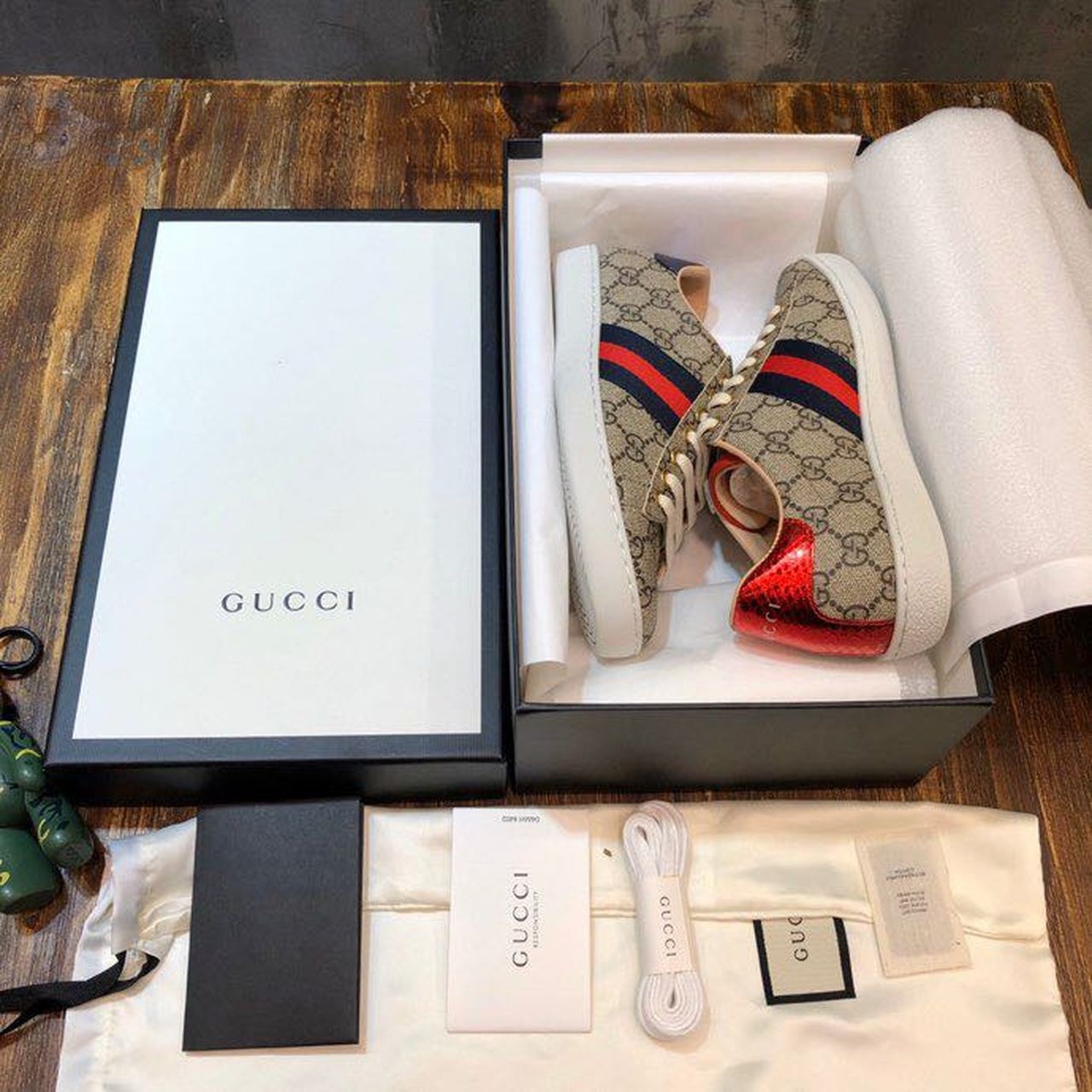 Gvc*1 Women’s Ace GG Svp*me Sneaker Brown For Women GG 499410 96G50 9768