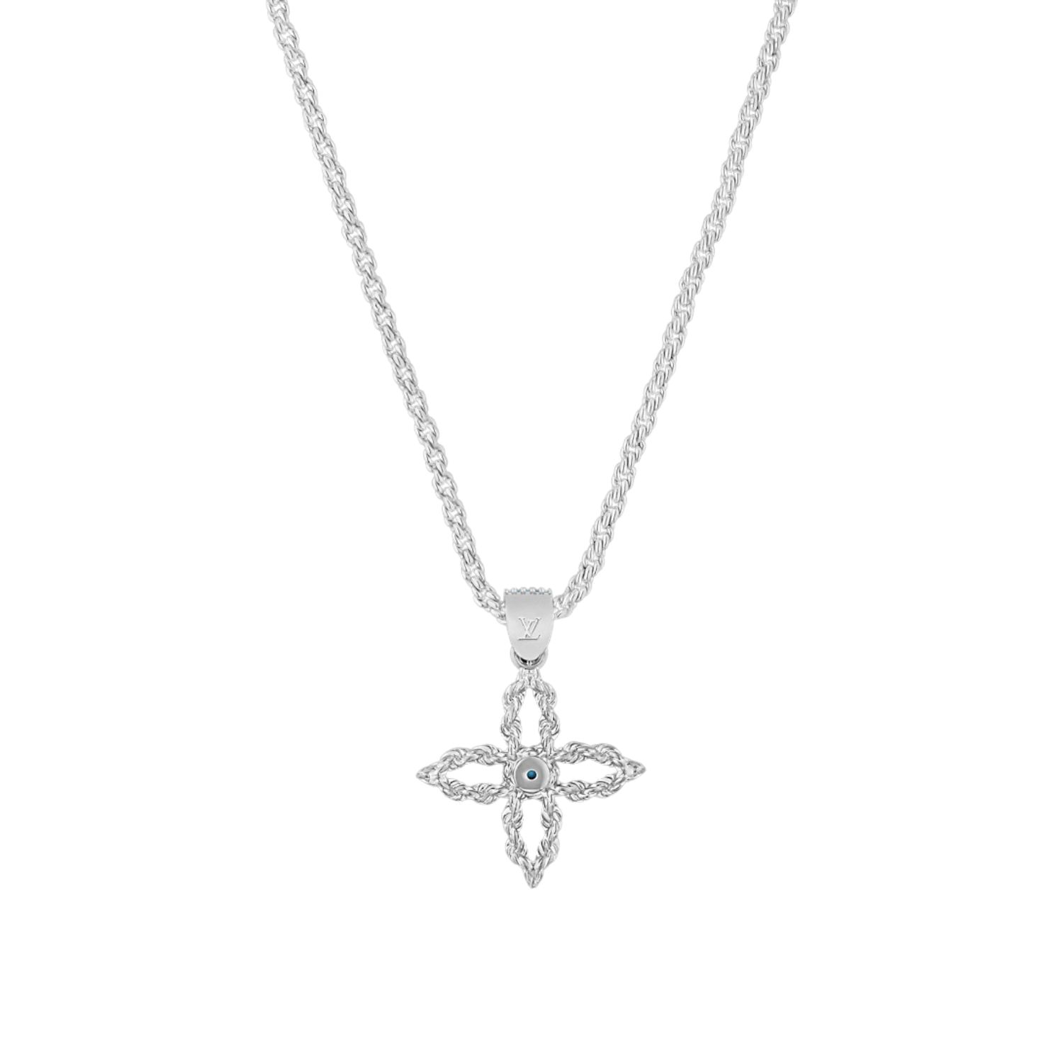 L0vis Vvtt0n LV Flower Rope Pendant Necklace For Men 45cm/18in M02062