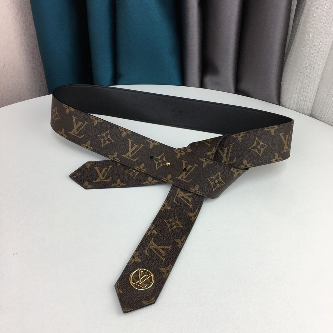 L0vis Vvtt0n Tie The Knot Belt Monogram Canvas, LV Women Belt M0244U