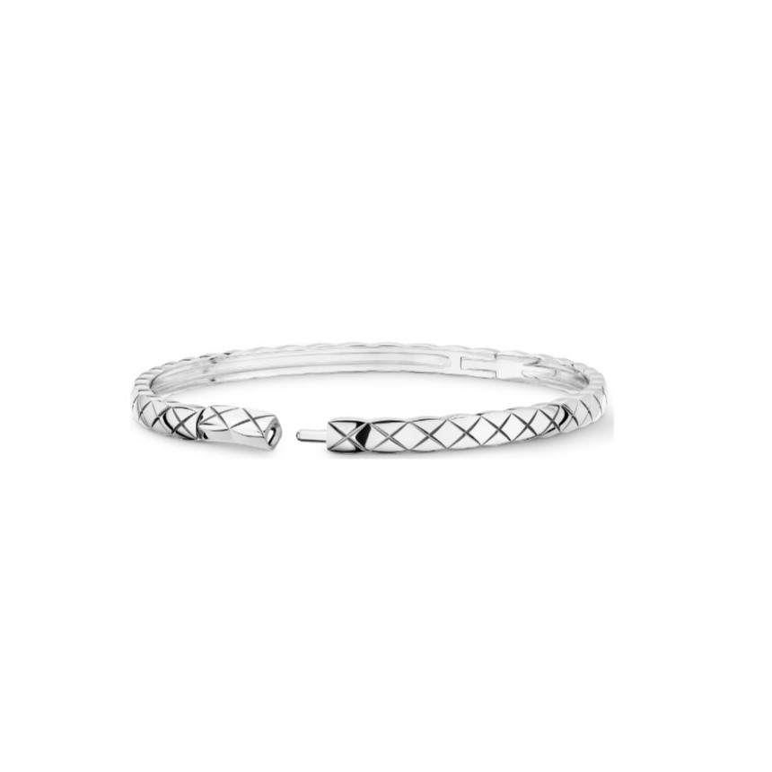 Ch**el Coco Crush Bracelet White Gold For Women J12621