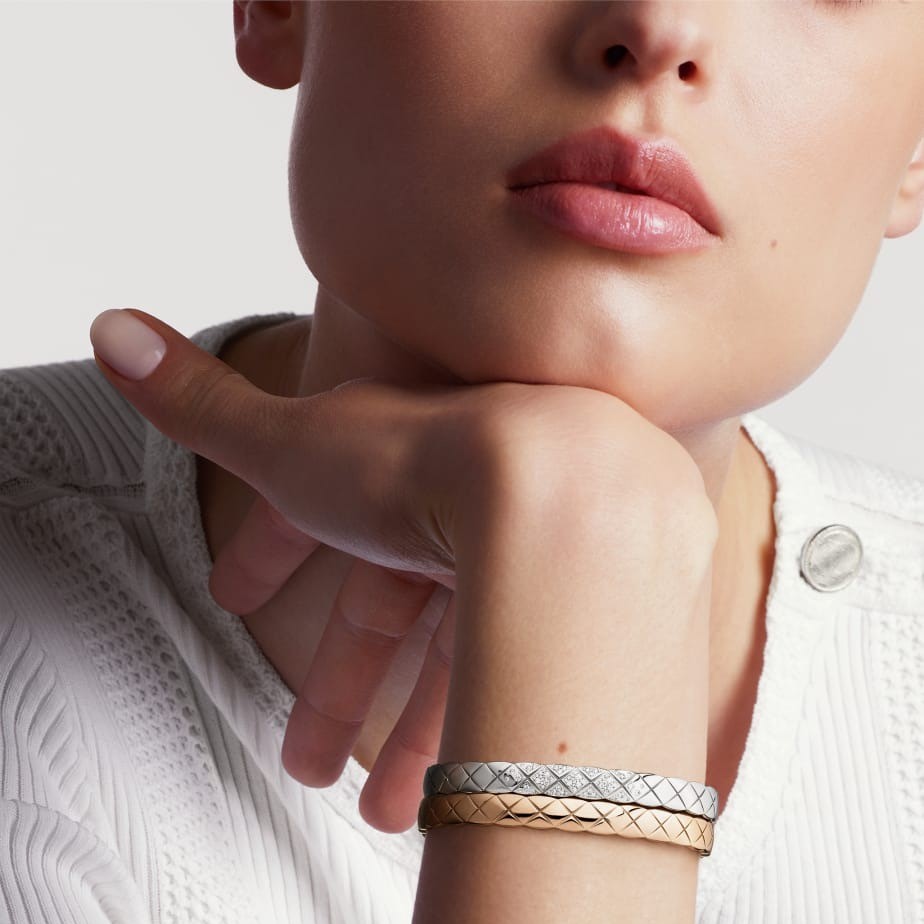 Ch**el Coco Crush Bracelet White Gold For Women J11162