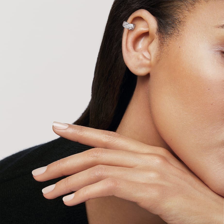 Ch**el Coco Crush Earrings White Gold For Women J12497