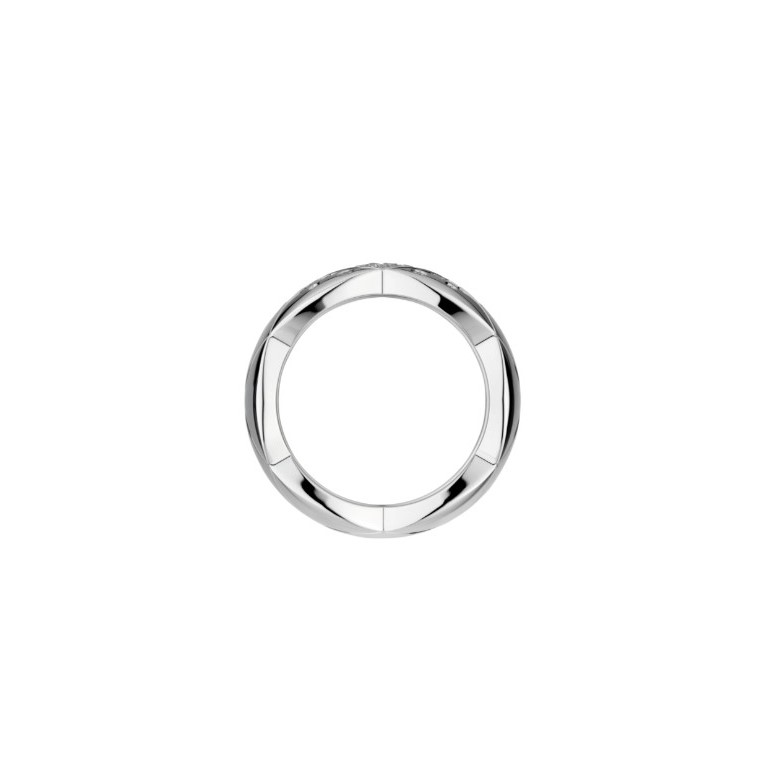 Ch**el Coco Crush Ring White Gold Large Version For Women J10863