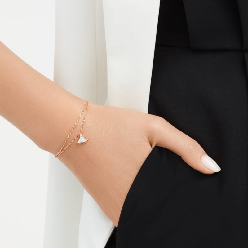 Bv1g*ai Divas’ Dream Bracelet Rose Gold For Women 358424