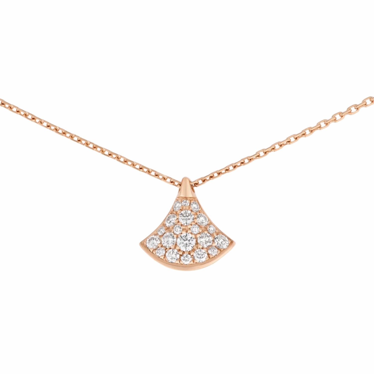 Bv1g*ai Divas’ Dream Necklace Rose Gold For Women 361446