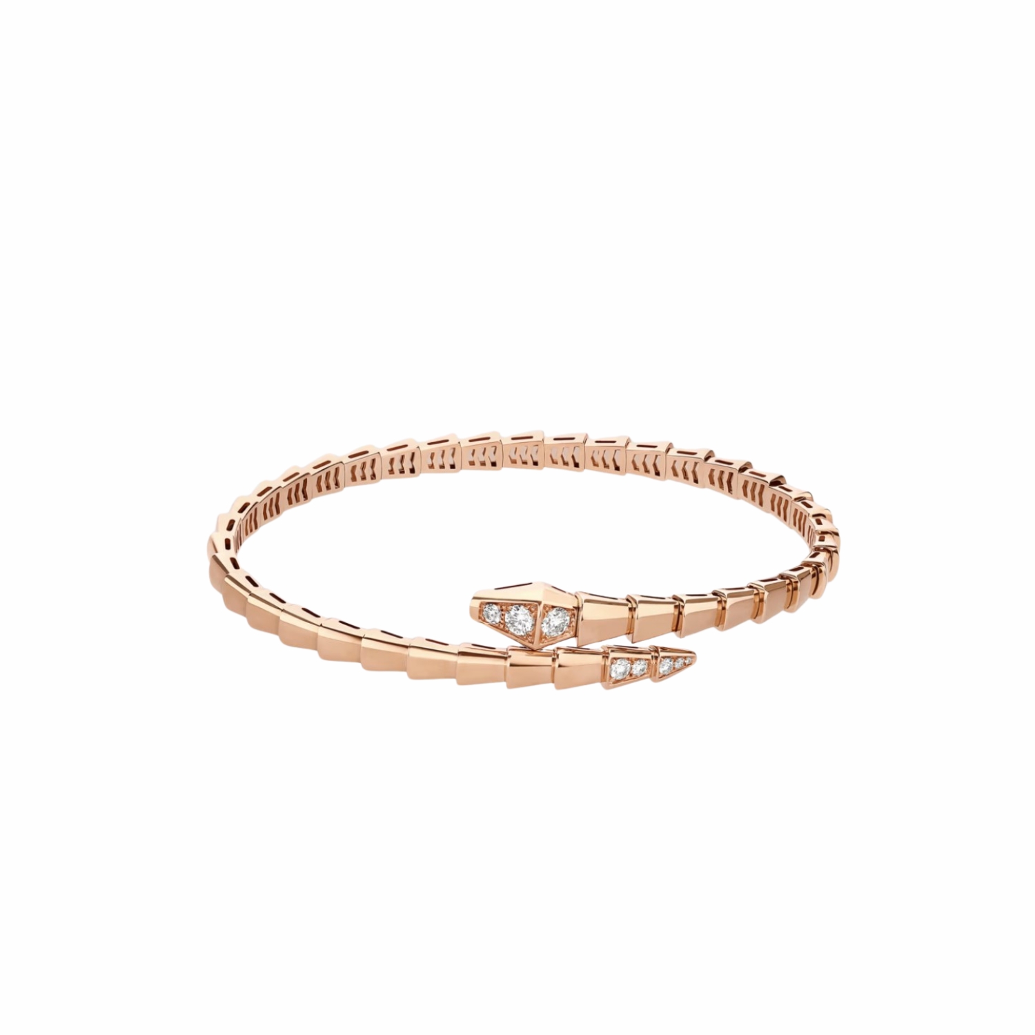 Bv1g*ai Serpenti Viper Bracelet Rose Gold For Women 360704