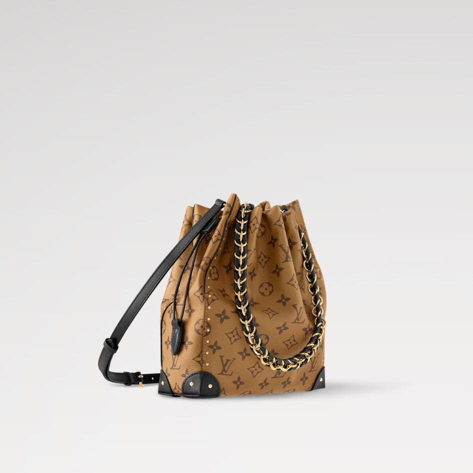 L0vis Vvtt0n Noé Trunk PM Handbag Monogram Reverse Brown For Women 9.1in/23cm M13324