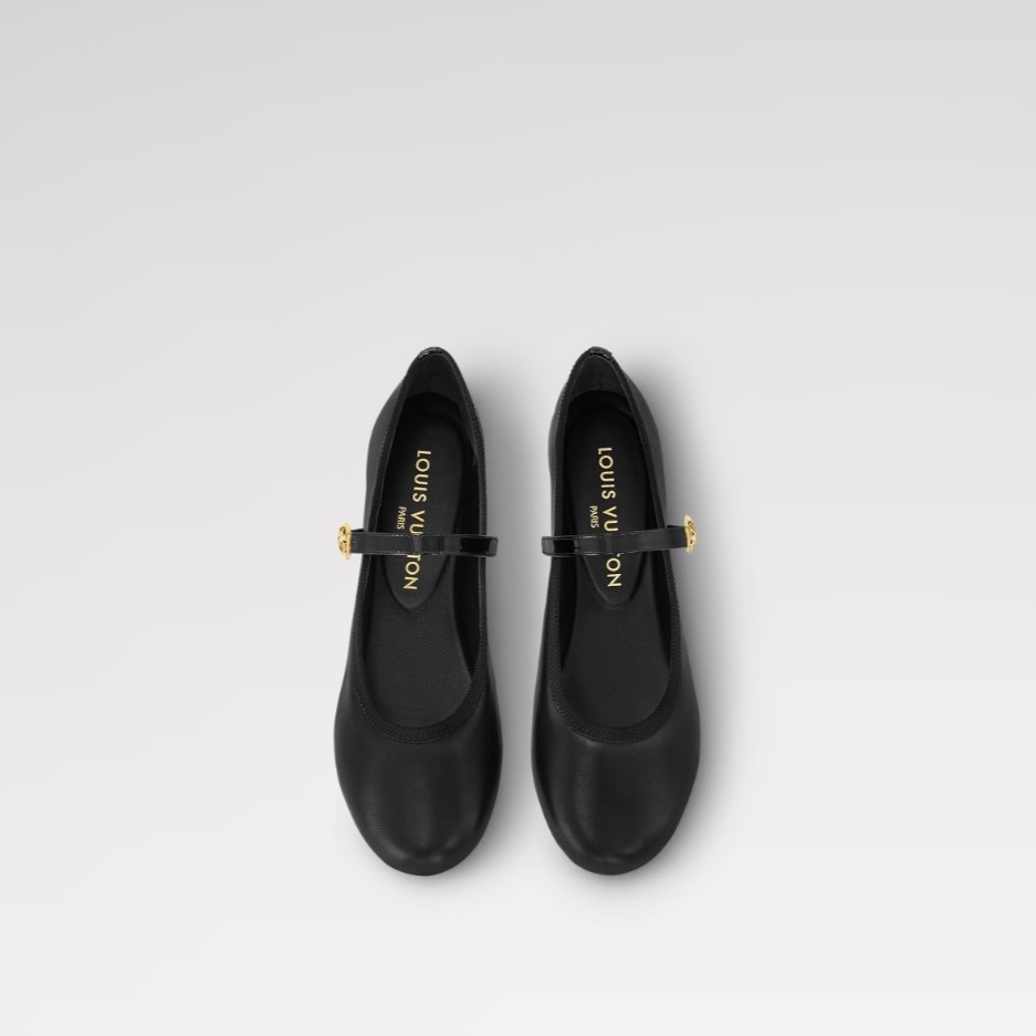 L0vis Vvtt0n Romy Flat Ballerina Black For Women 1ADCSJ