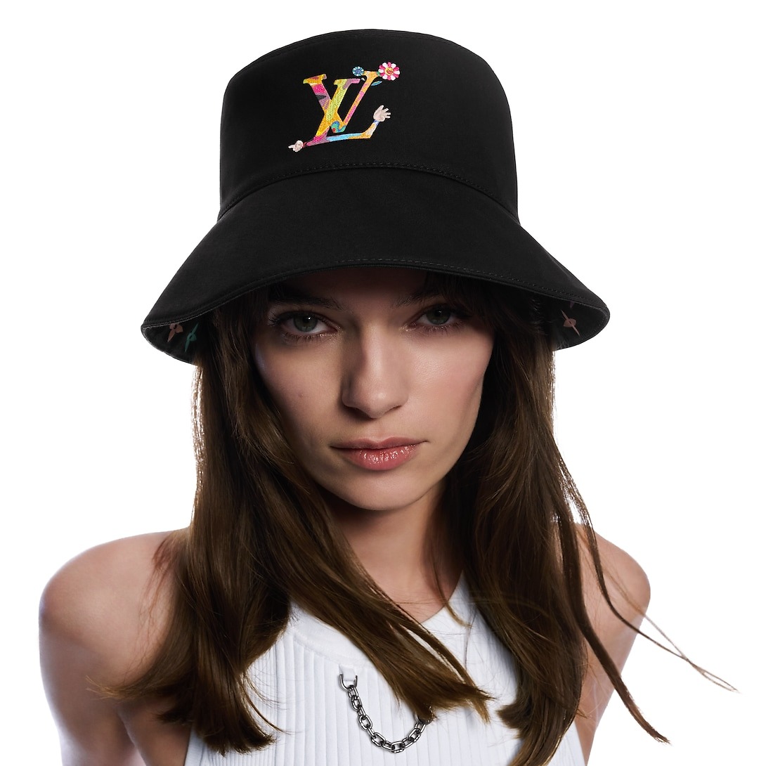 L0vis Vvtt0n LV x TM Reversible S*perflat Bucket Hat Black For Women M7985S