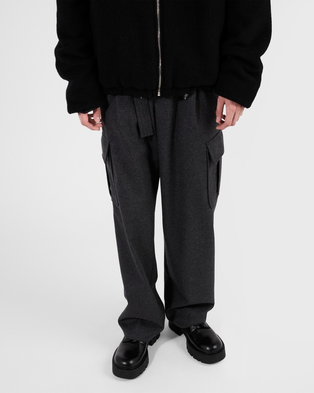 Pra*a Brushed Derby Black For Men – 2EG460_B4L_F0002_F_G000