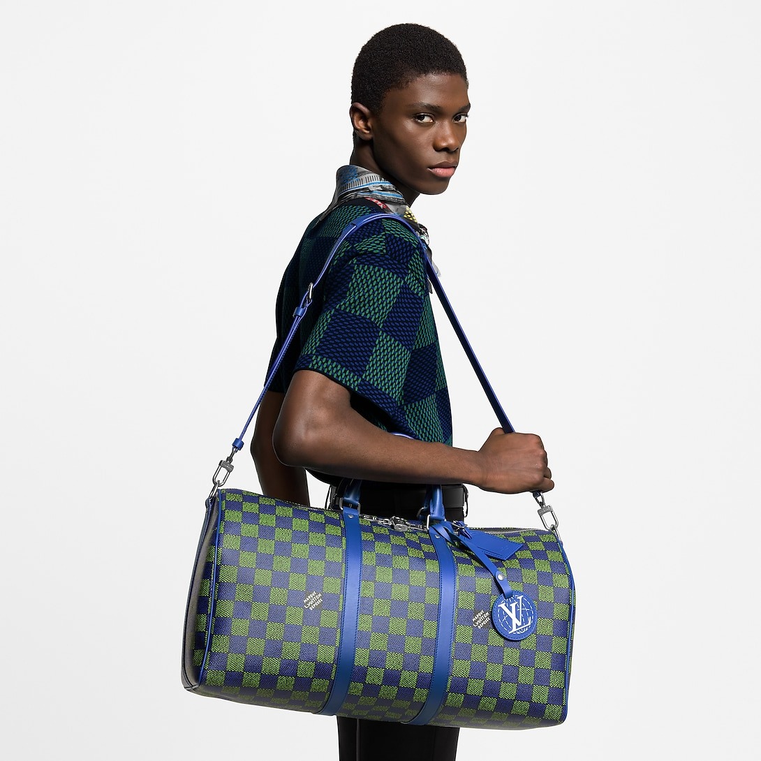 L0vis Vvtt0n Keepall Bandoulière 50 Blue Green 19.7in/50cm N00161