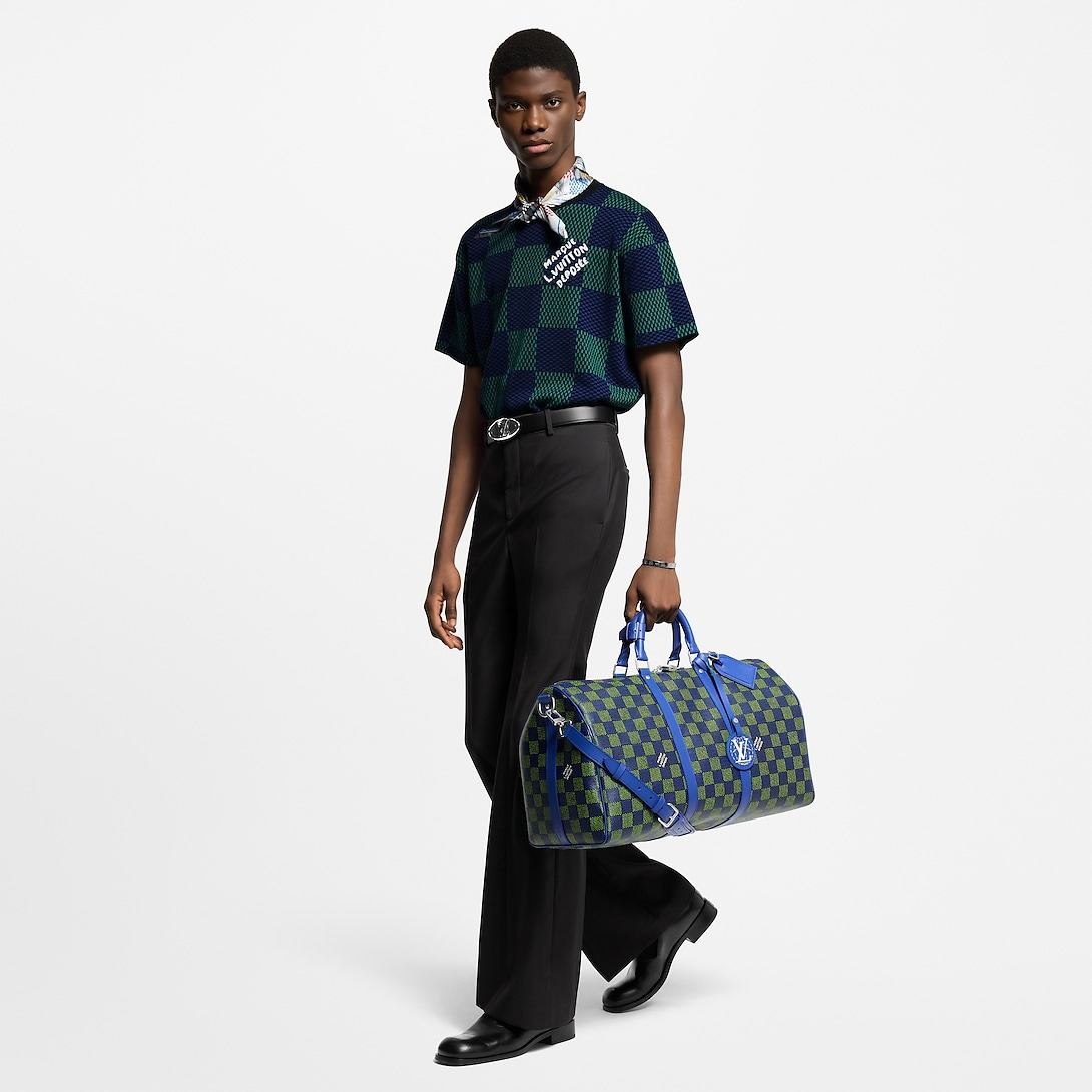 L0vis Vvtt0n Keepall Bandoulière 50 Blue Green 19.7in/50cm N00161