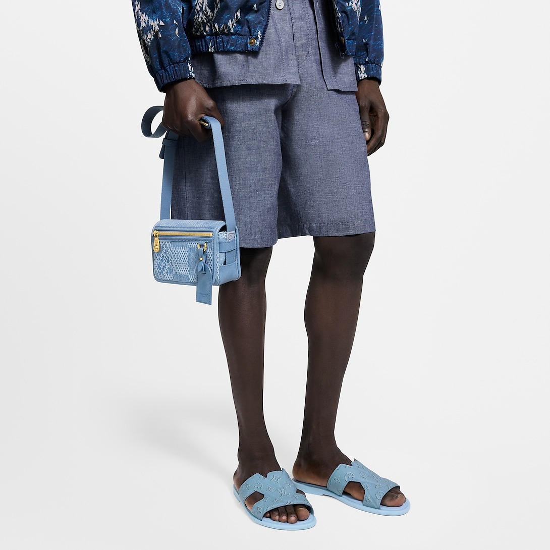 [True-to-ORIGINAL] L0vis Vvtt0n Bosphore Wearable Wallet Blue For Men 19cm/7.5in – N00210