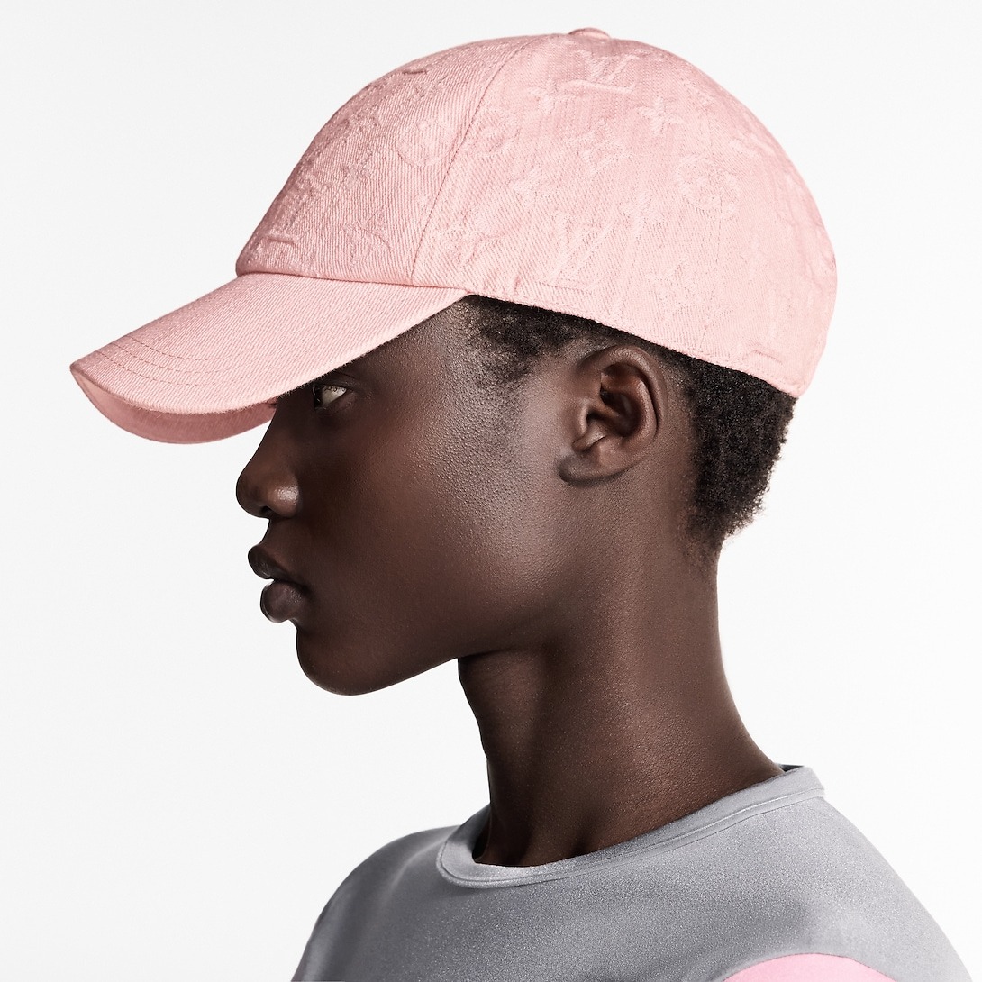 L0vis Vvtt0n Denim Cap Pink For Women M7944M