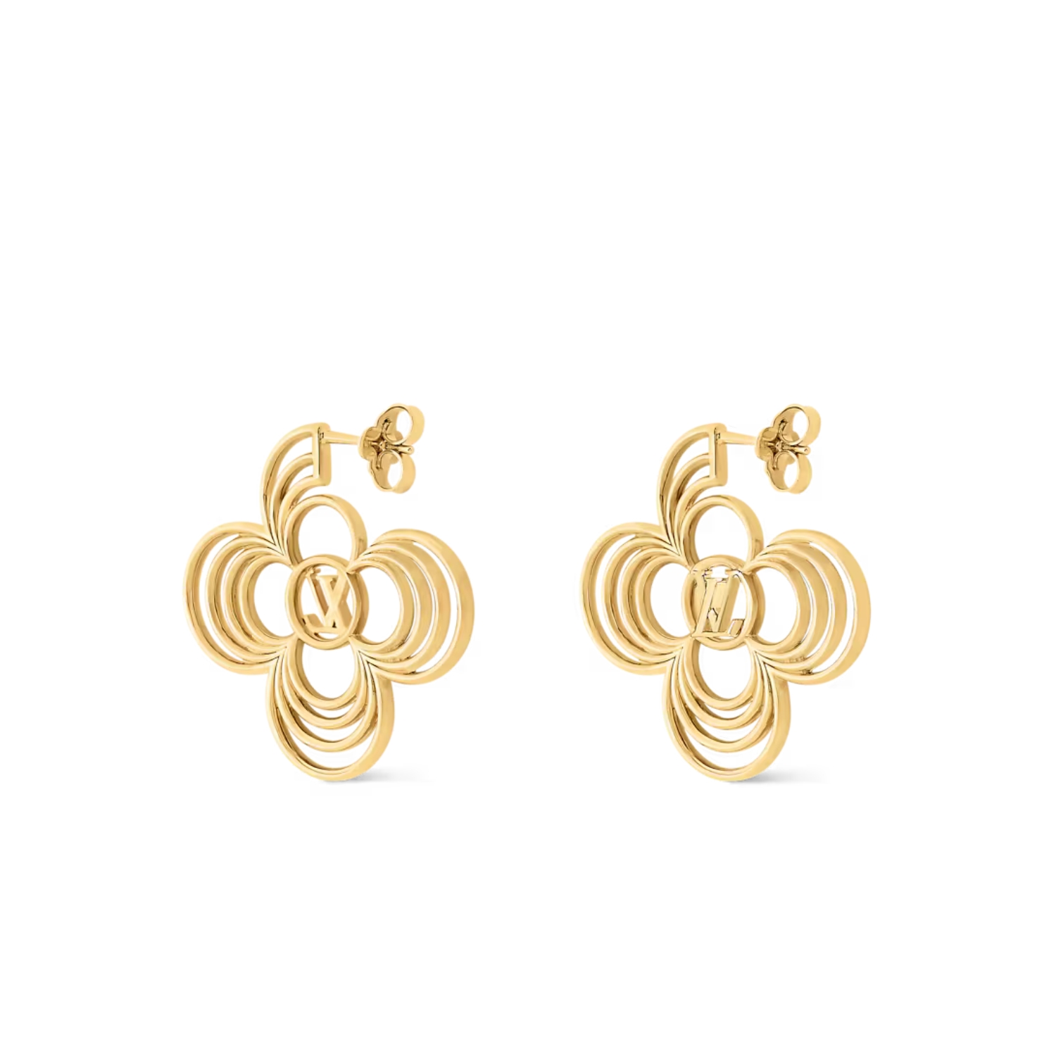 L0vis Vvtt0n LV Breeze Earrings Gold-Toned For Women M02675