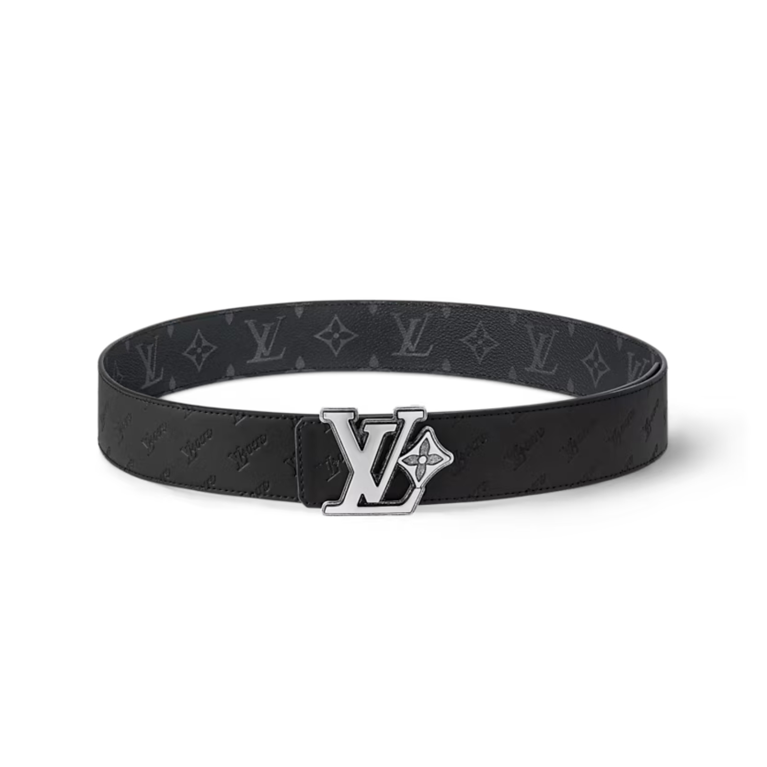 L0vis Vvtt0n LV Flower 40mm Reversible Belt Black For Men M4110V