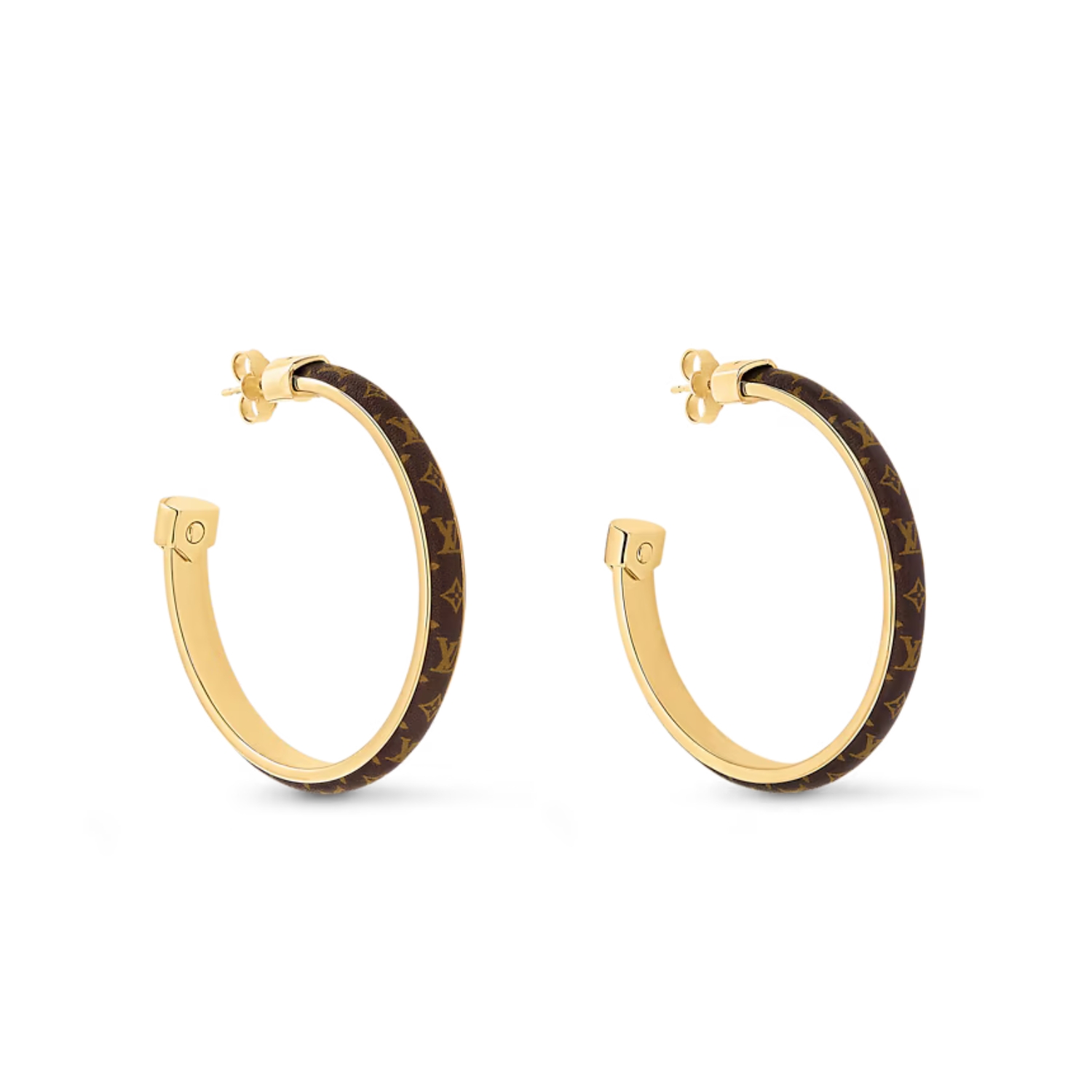 L0vis Vvtt0n LV Signature Earrings Gold-Toned For Women M01627