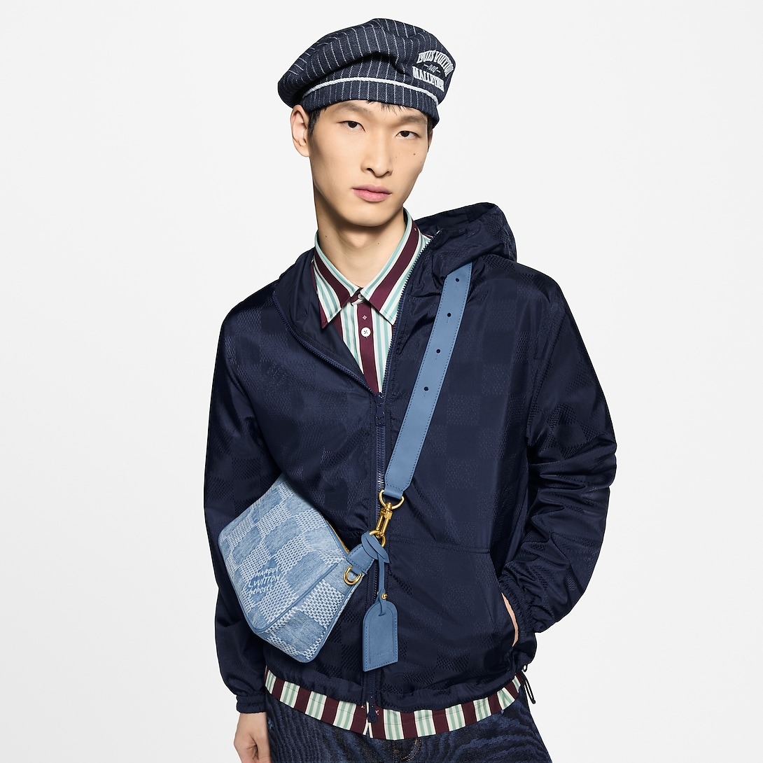 L0vis Vvtt0n Pochette Accessories XL Bag Denim Blue For Men 56cm/22in – N00204