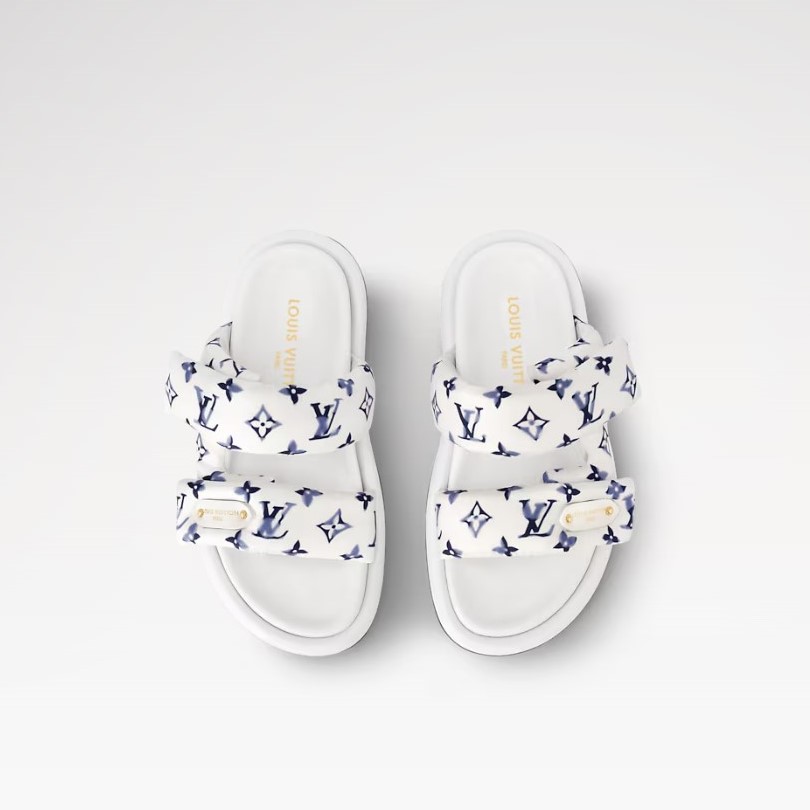 L0vis Vvtt0n Pool Pillow Comfort Mule Blue For Women 1AHMKL