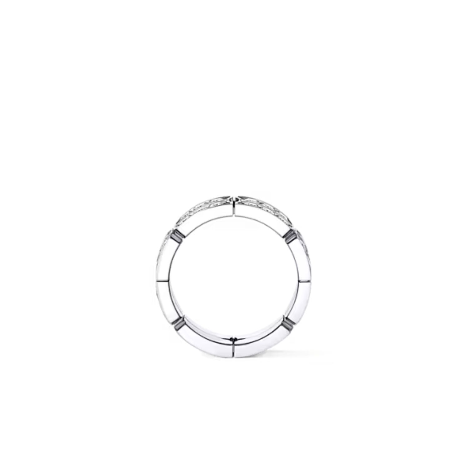 L0vis Vvtt0n Tumbler Ring Silver-Toned For Women – Q0L10B