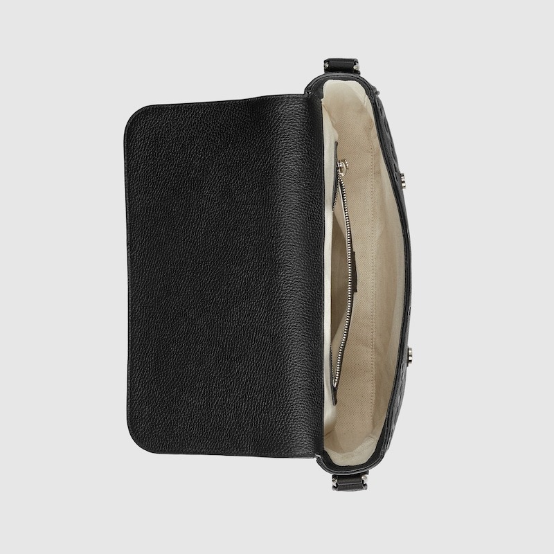 Gvc*1 GG Jumbo Medium Messeger Bag Black For Men 12.2in/31cm 760234 AABY0 1000