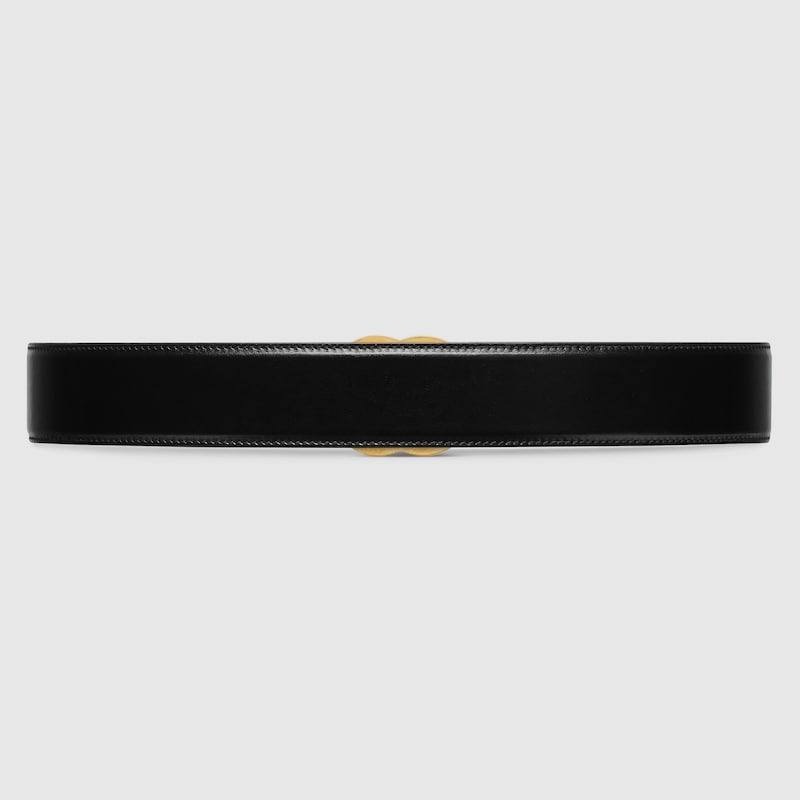 Gvc*1 GG Marmont Wide Belt 40mm Black For Men 795526 0AAAR 1000