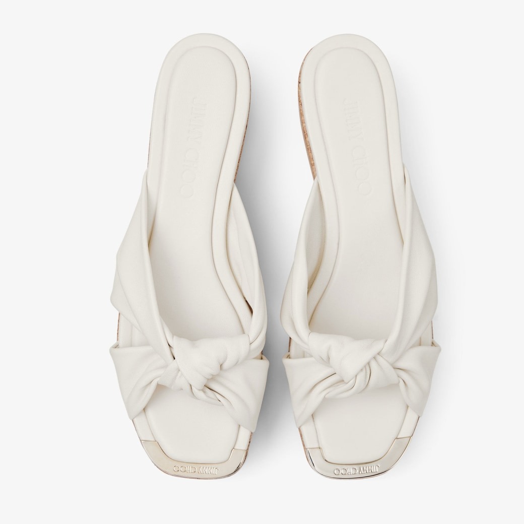 J1m*y Ch00 Avenue Wedge 50 Latte For Women AVENUEWEDGE50NAP