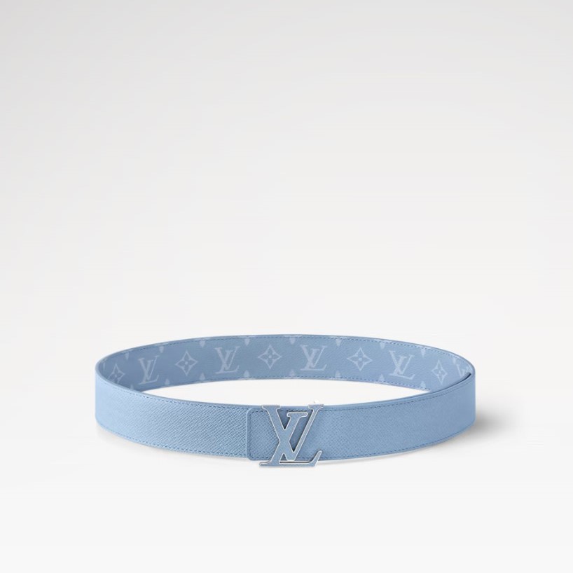 L0vis Vvtt0n LV Initiales 40mm Reversible Belt Sky Blue For Men M8965U