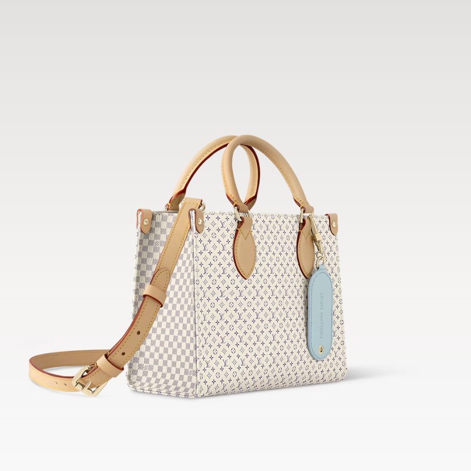 L0vis Vvtt0n OnTheGo PM Azure Blue/Sand For Women 9.8in/25cm M15138
