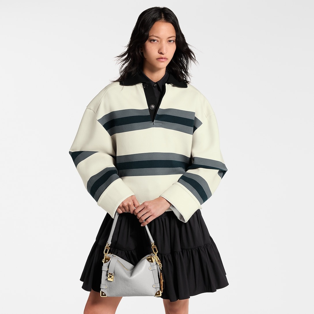 L0vis Vvtt0n Side Trunk MM Cloud Gray For Women 9.3in/23.5cm M25602